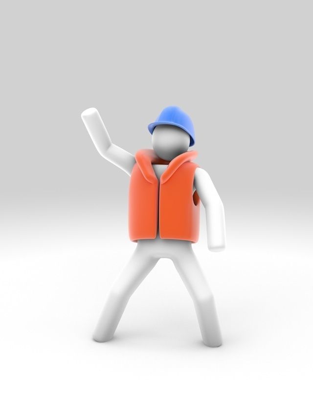 Stickman 11 pack -Rigged 3D model_22