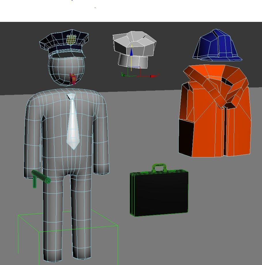 Stickman 11 pack -Rigged 3D model_17