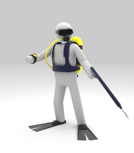 Stickman 11 pack -Rigged 3D model_15