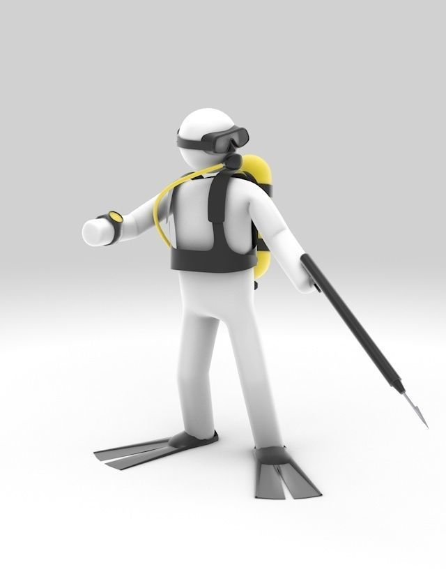 Stickman 11 pack -Rigged 3D model_31