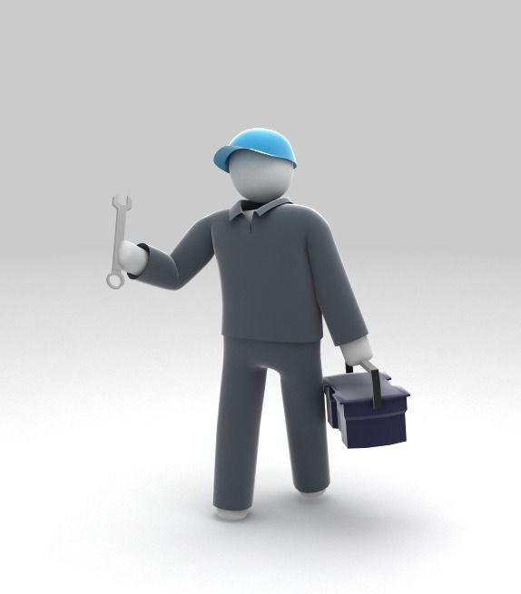 Stickman 11 pack -Rigged 3D model_14