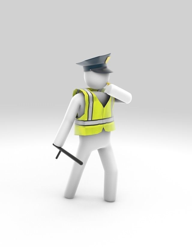 Stickman 11 pack -Rigged 3D model_28