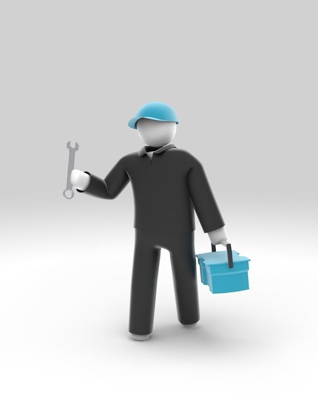 Stickman 11 pack -Rigged 3D model_30