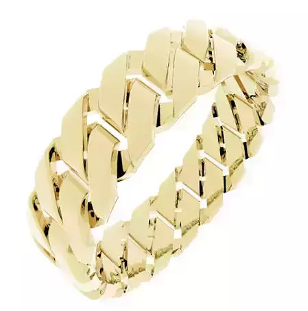 Chain Link Ladies Ring - UK Size N