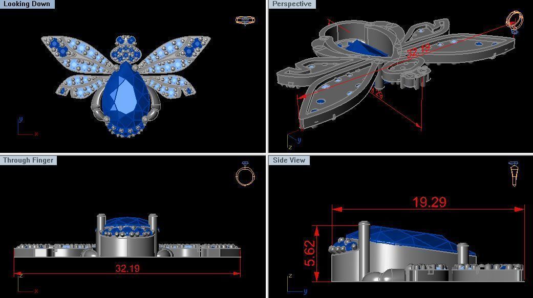 Brooch Beetle 3D print model_3