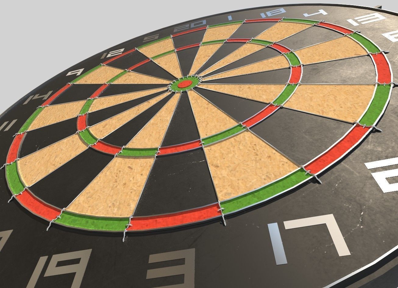 DartClock dart board 3D model_1