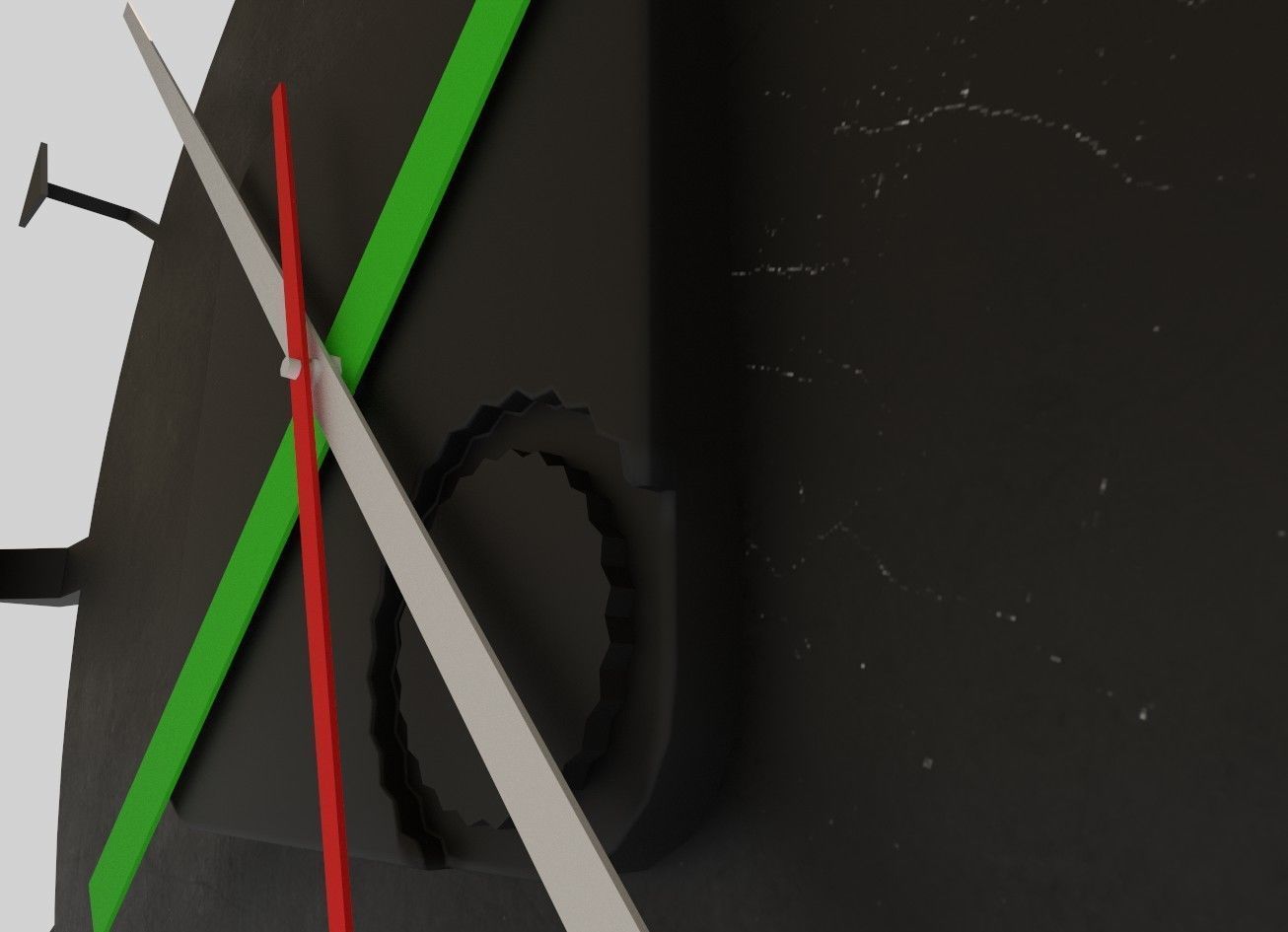 DartClock dart board 3D model_5