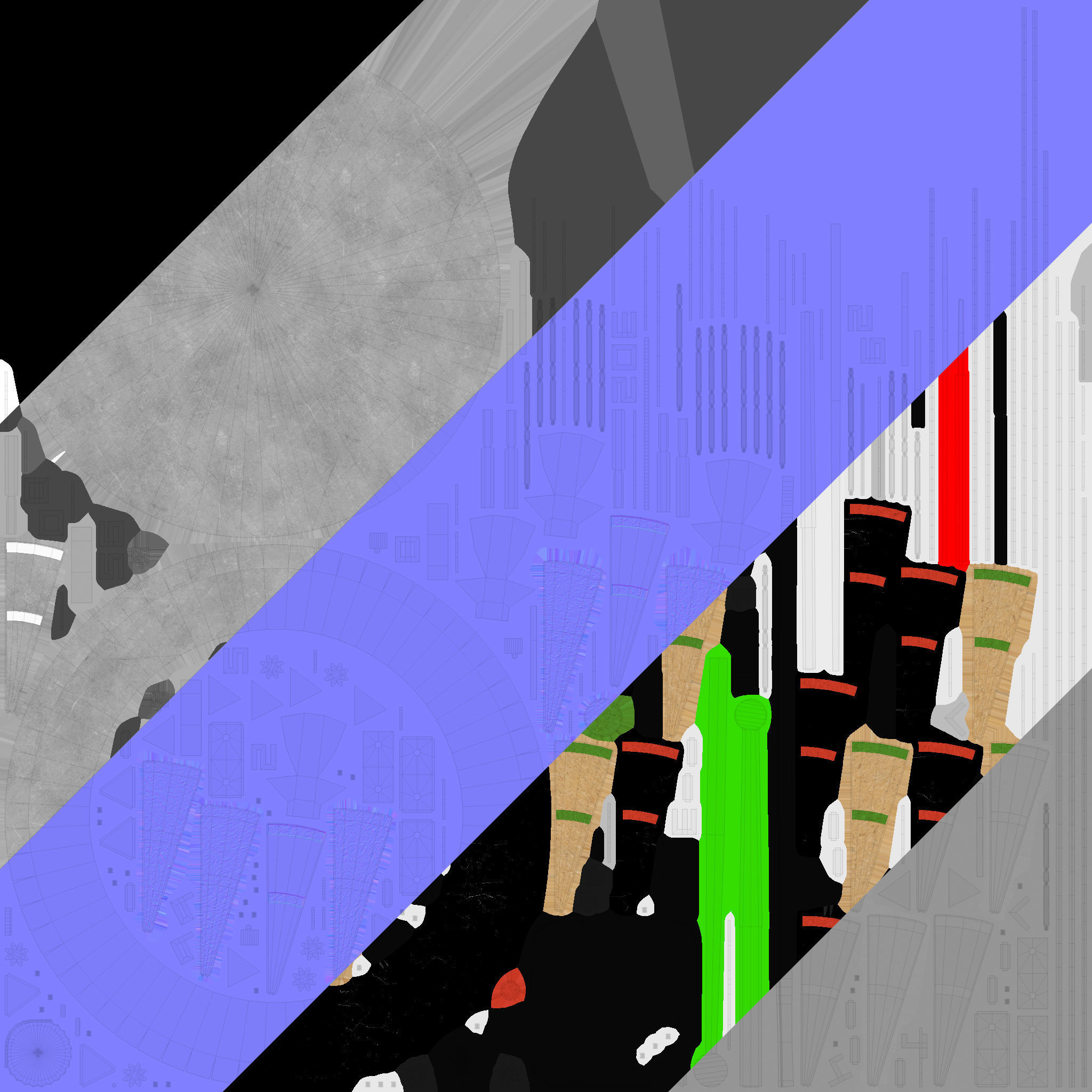 DartClock dart board 3D model_11