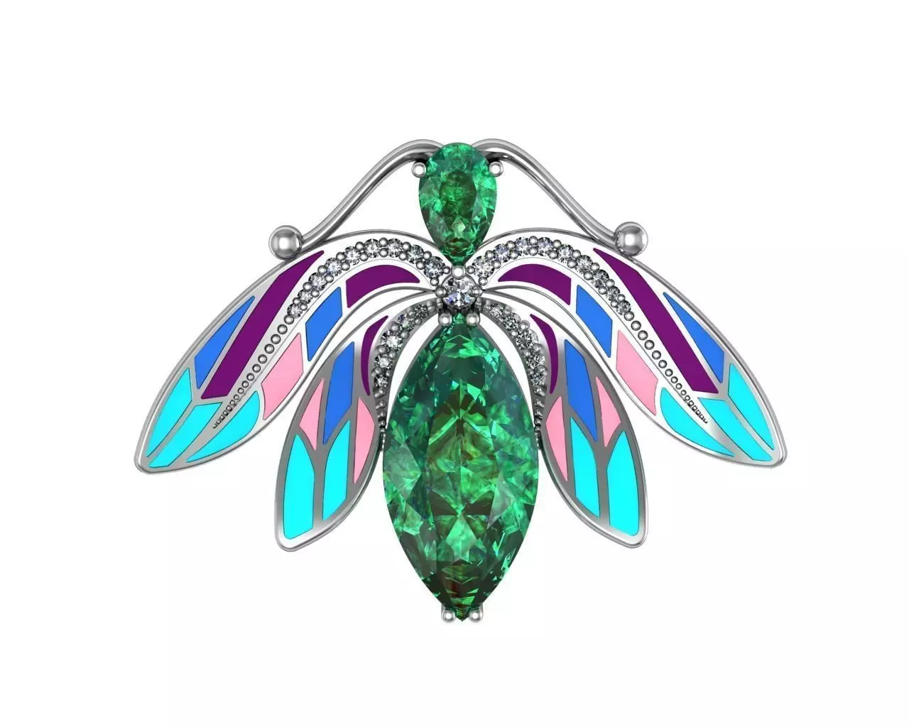 Brooch Beetle 3D print model_0