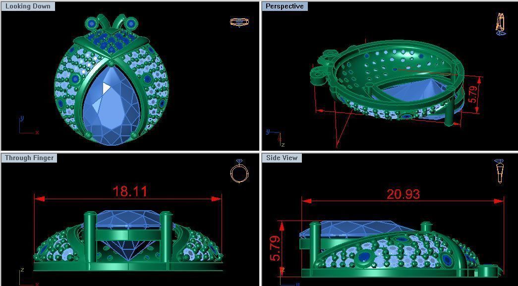 Brooch Ladybug 3D print model_2