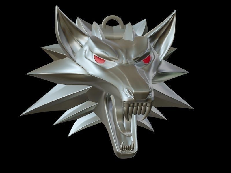 Witcher medallion 3D printable 3D model_2
