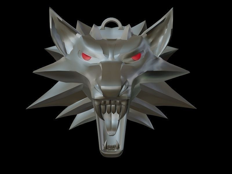 Witcher medallion 3D printable 3D model_5