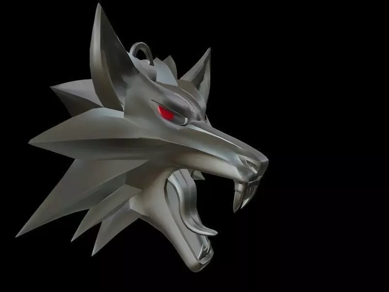 Witcher medallion 3D printable 3D model_0