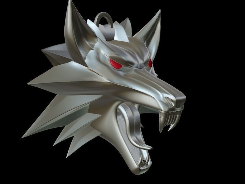 Witcher medallion 3D printable 3D model_6
