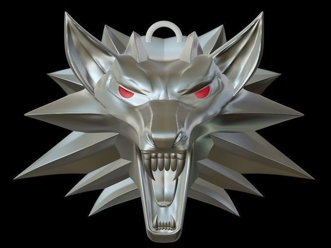 Witcher medallion 3D printable 3D Model .obj .3ds .c4d
