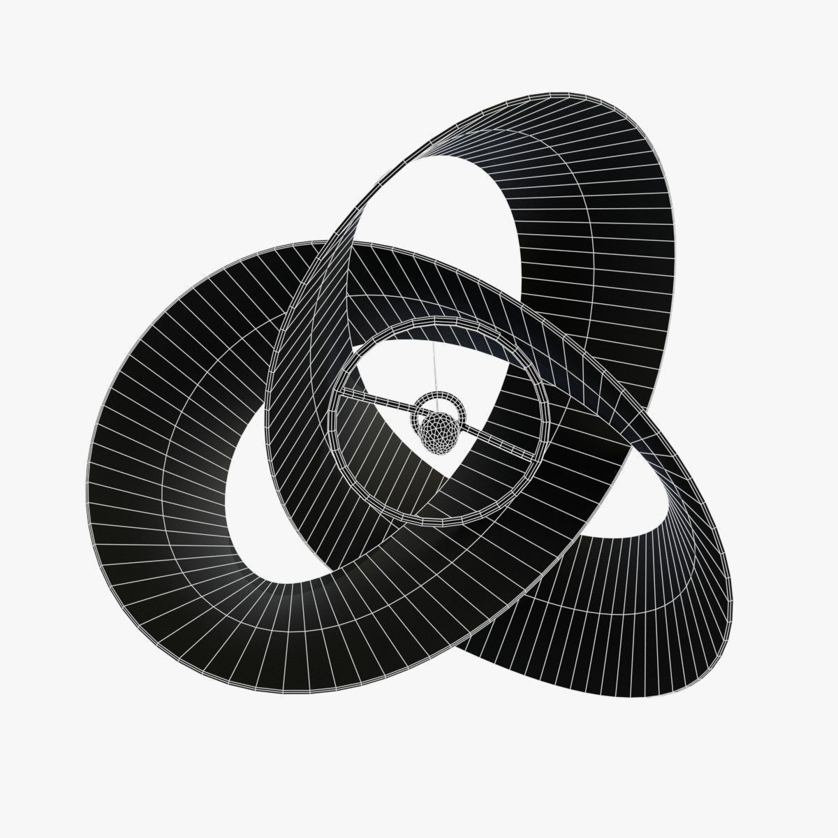 Torus Knot Light Free low-poly 3D model_11