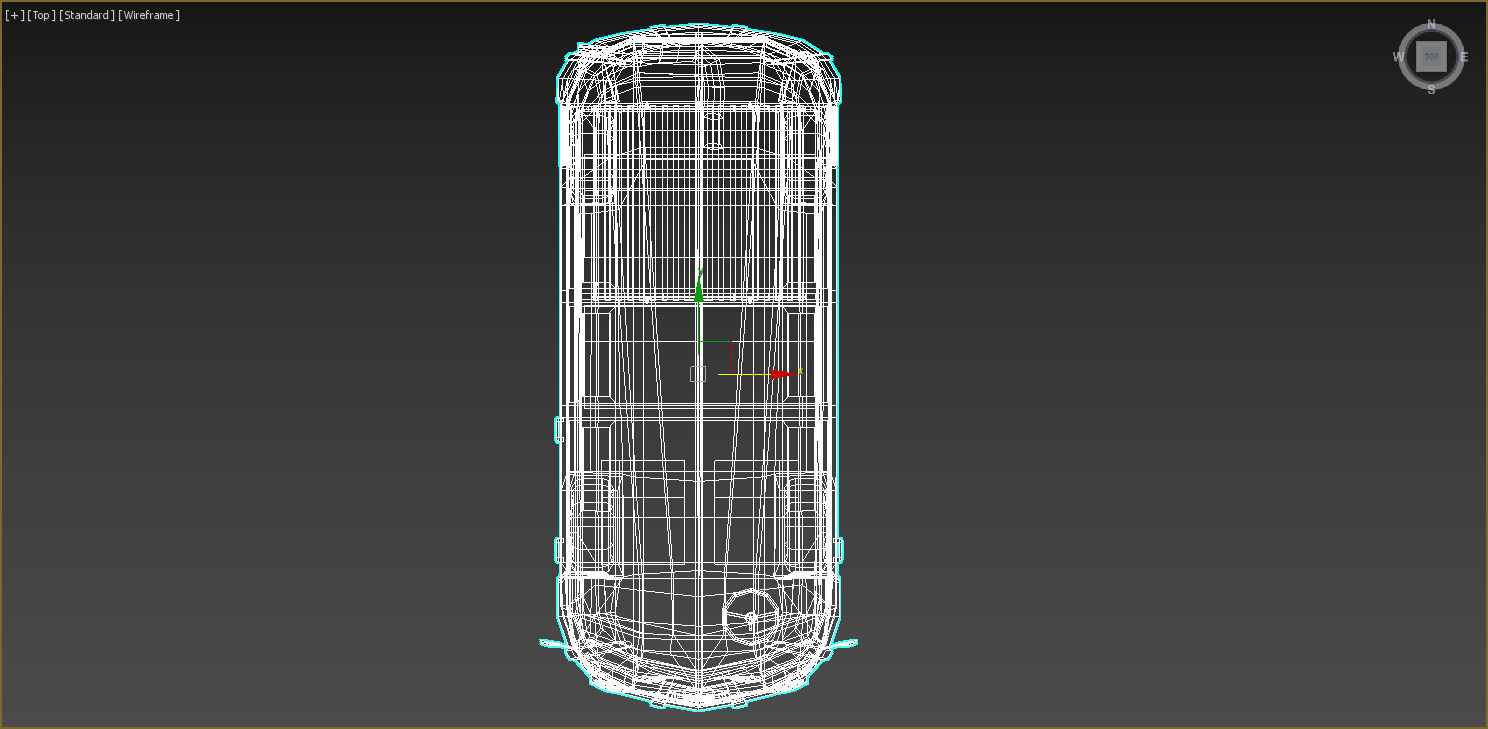 Low-Poly Cartoon VW Transporter Bus Low-poly 3D model_15