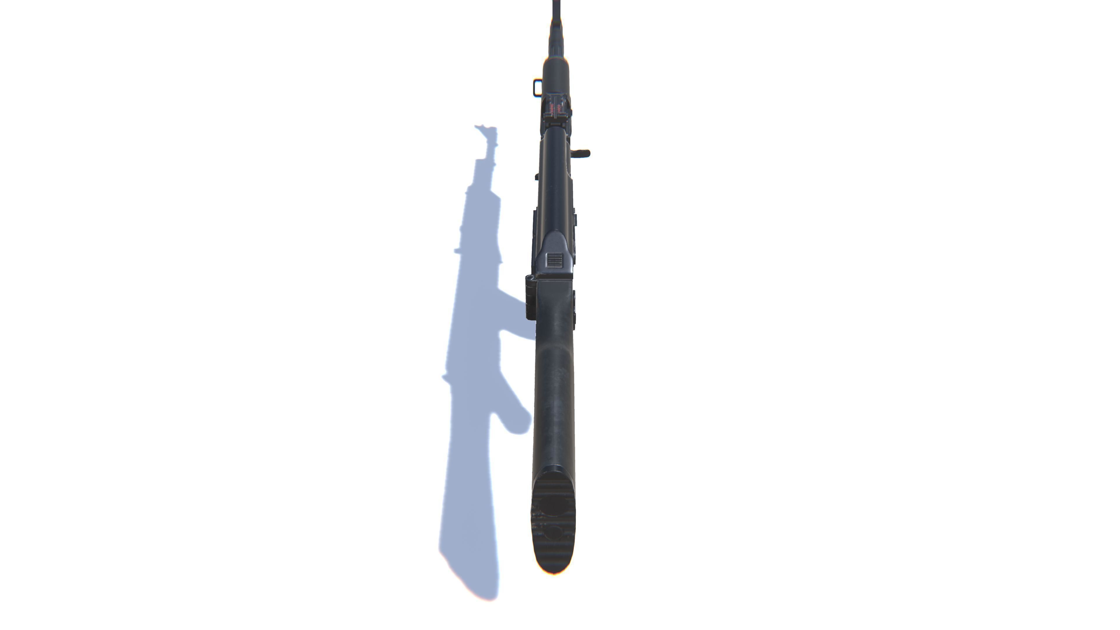 Assault Rifle AK-74M Low-poly 3D model_4