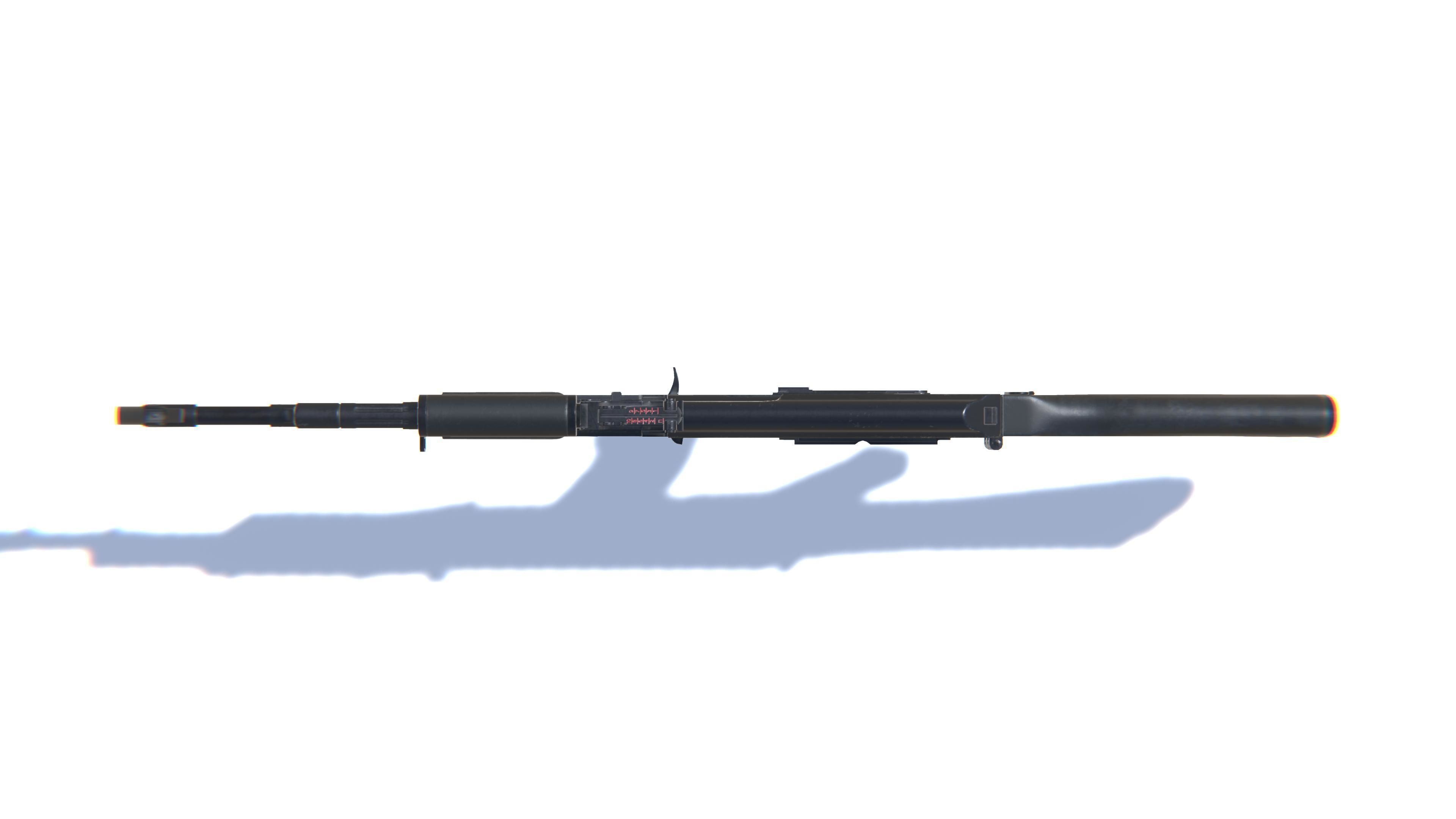 Assault Rifle AK-74M Low-poly 3D model_22