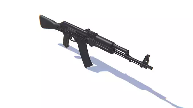 Assault Rifle AK-74M Low-poly 3D model