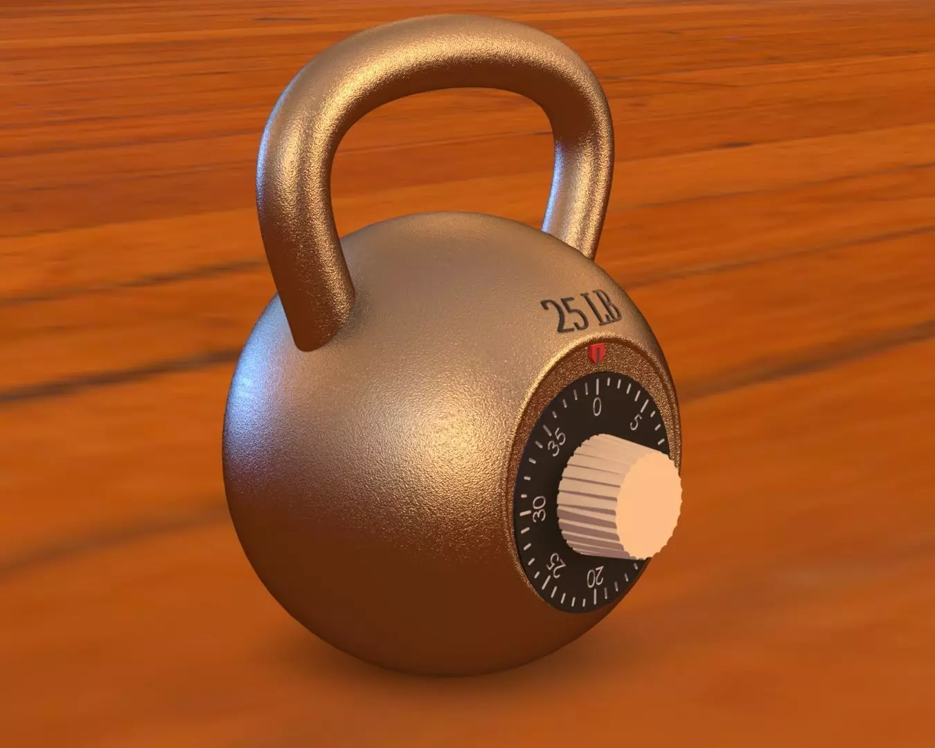 Combination Padlock 3D print model_0