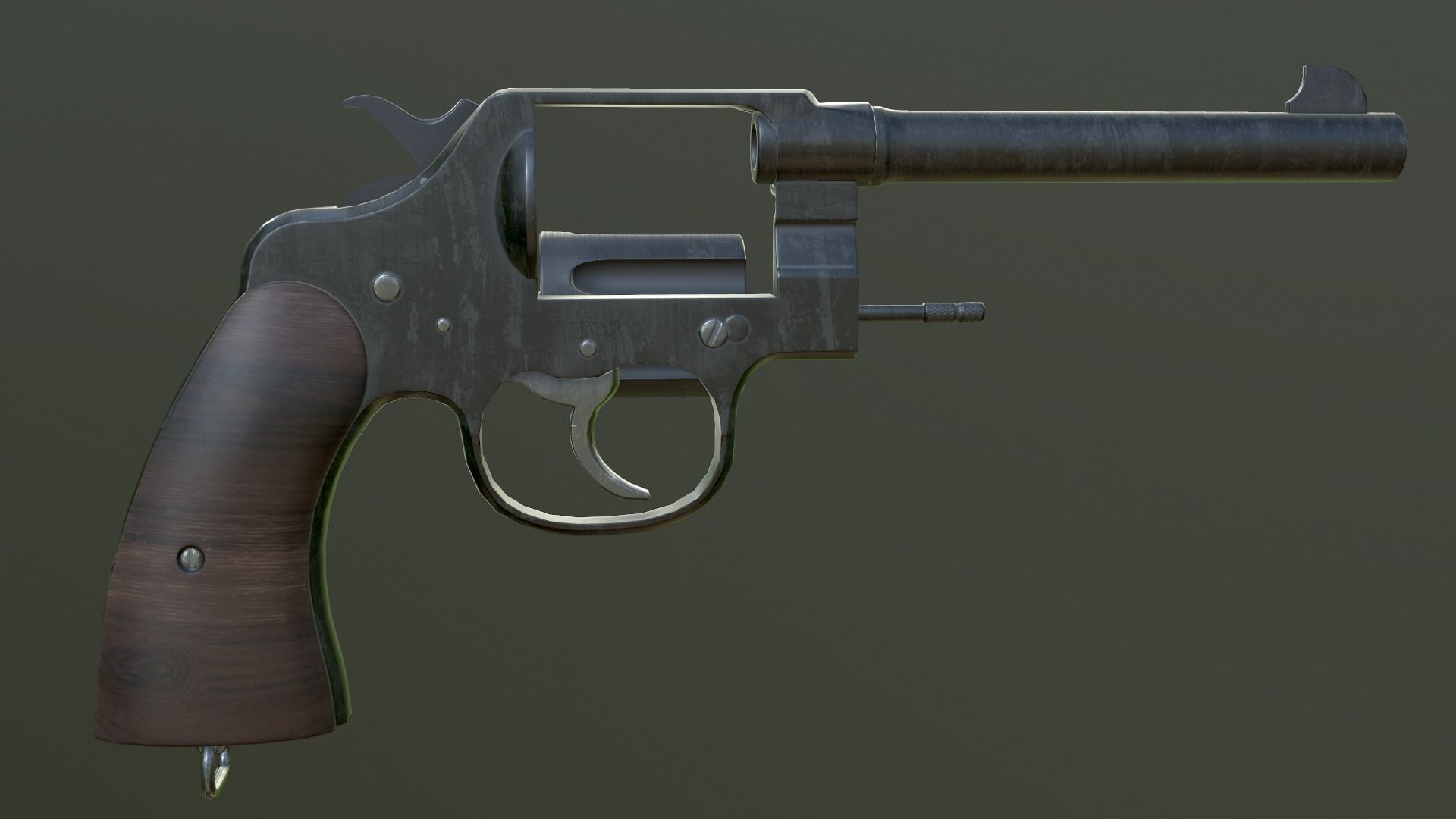 PISTOL M1917 Low-poly 3D model_3