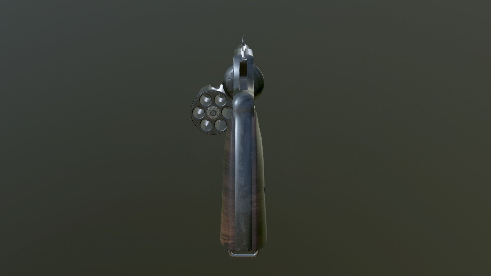 PISTOL M1917 Low-poly 3D model_2