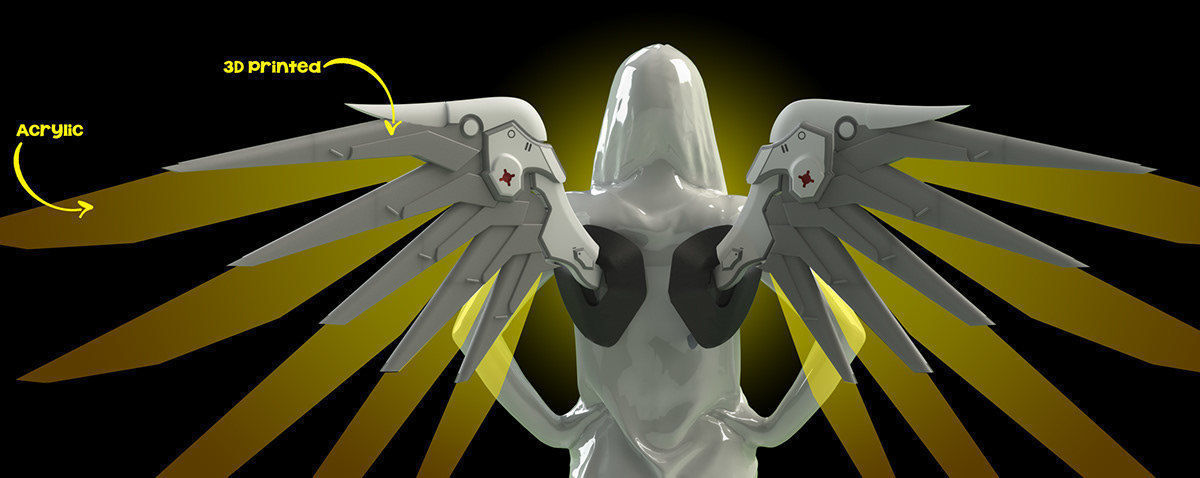 Cosplay Wings 3D print model_1