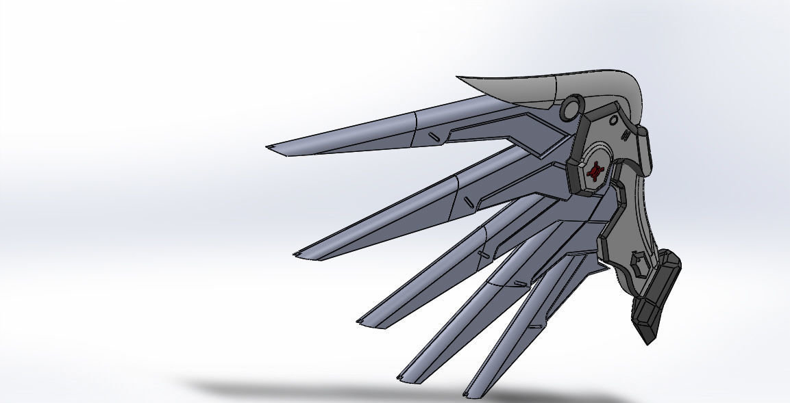 Cosplay Wings 3D print model_4