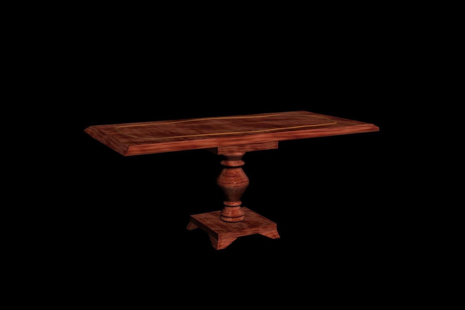 Furniture Collection tv stand Low-poly 3D model_11