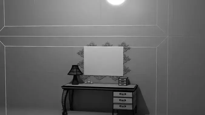 ToiletTable table with mirror