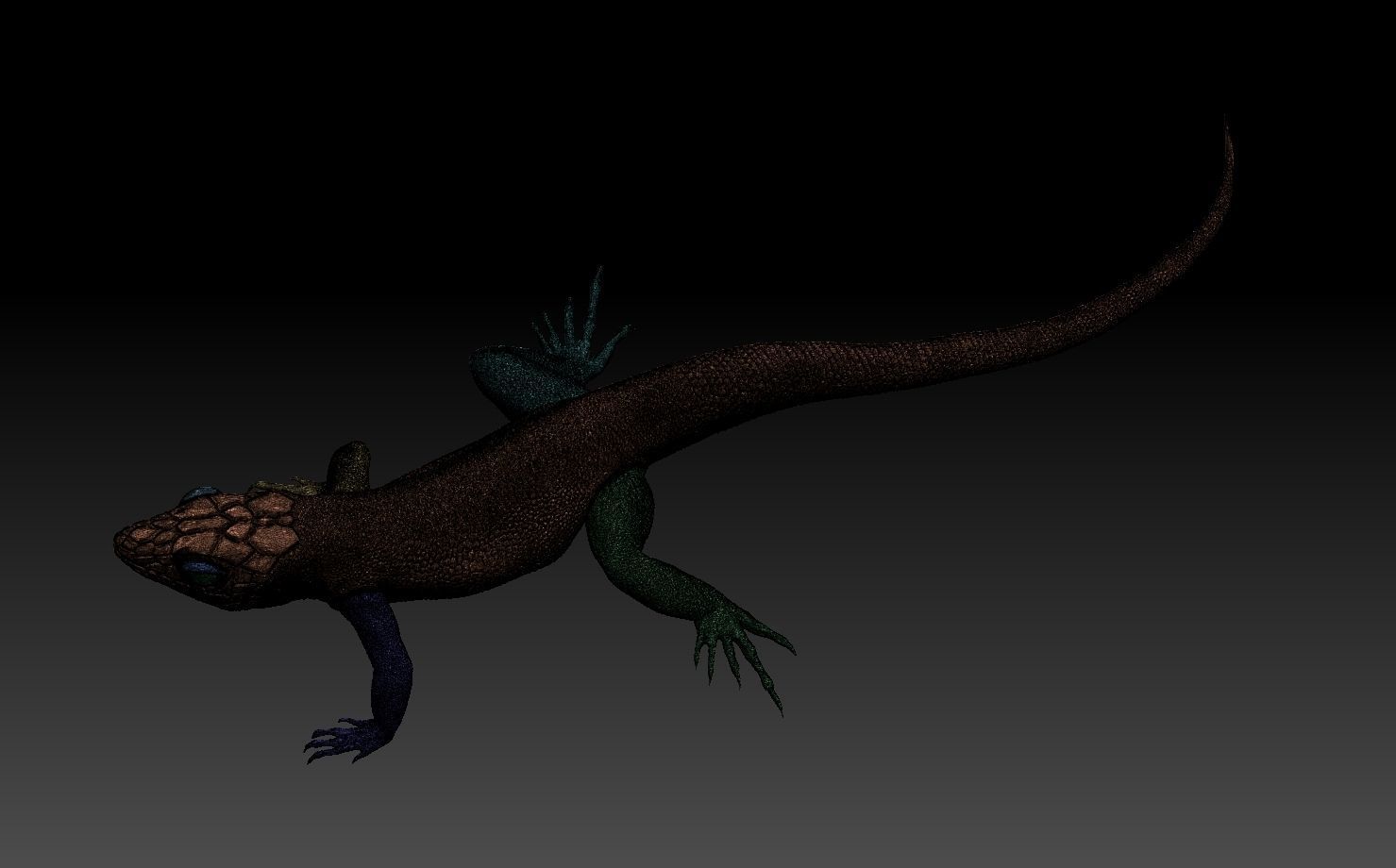 lizard 3D print model_12
