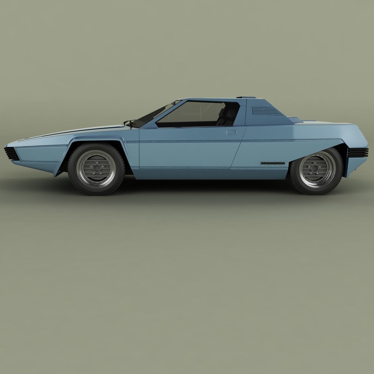 Ferrari Rainbow 3D model_1