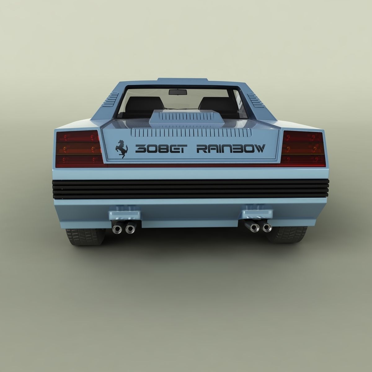 Ferrari Rainbow 3D model_3