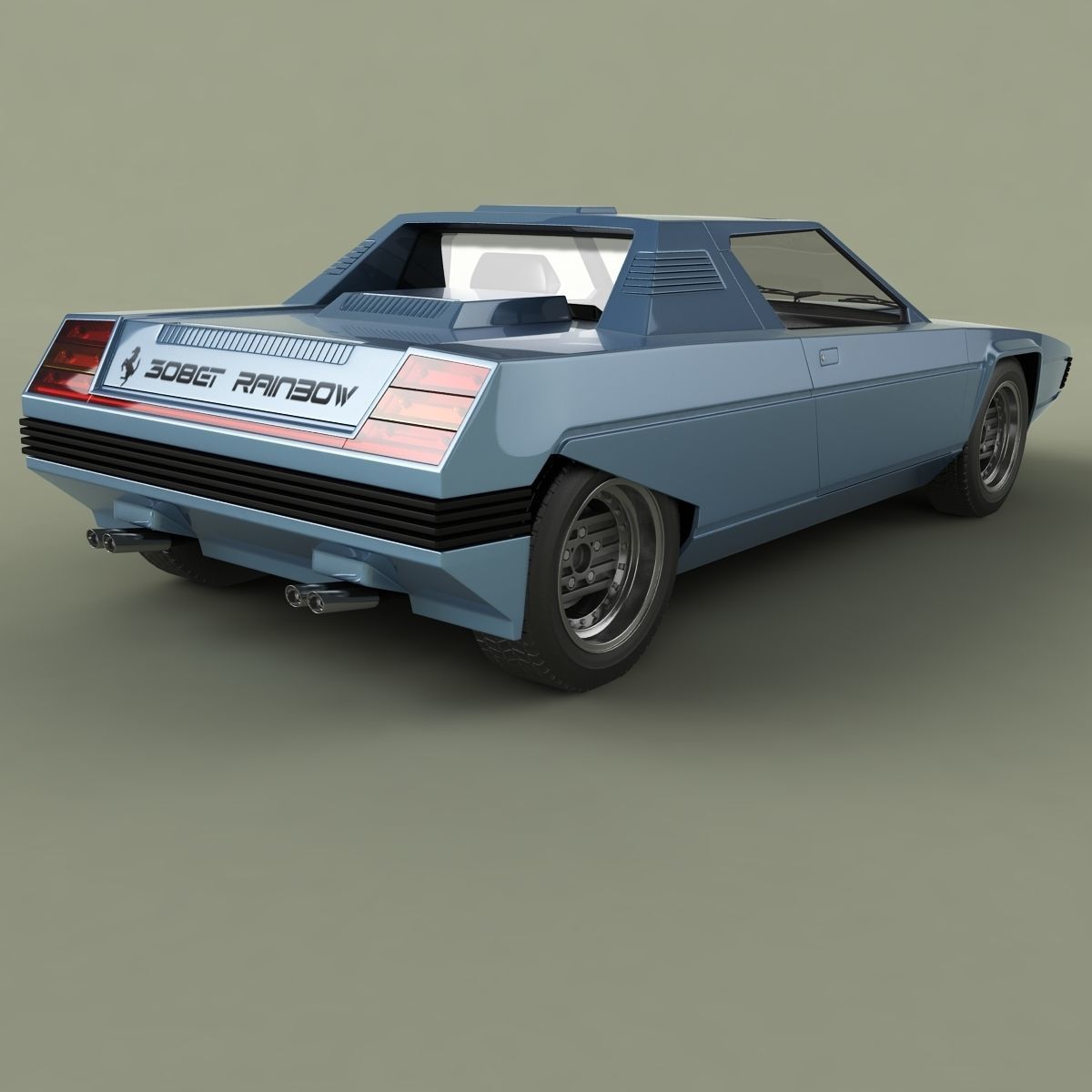 Ferrari Rainbow 3D model_2