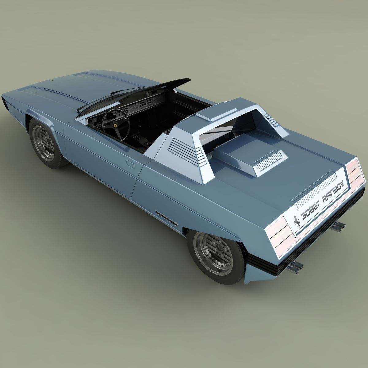 Ferrari Rainbow 3D model_9