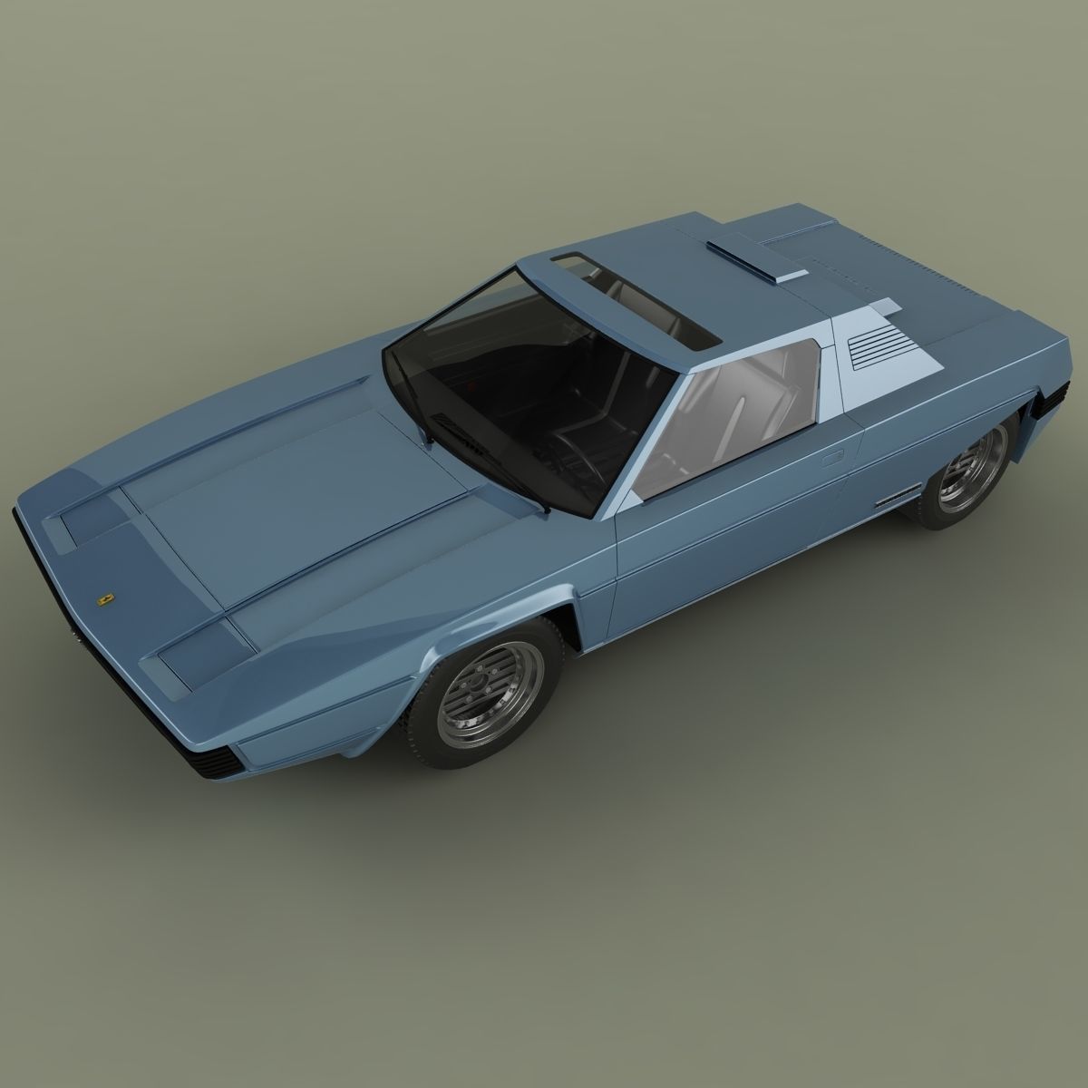 Ferrari Rainbow 3D model_5