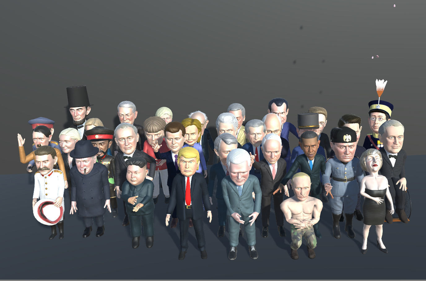 Politicians mega pack Low-poly 3D model_8