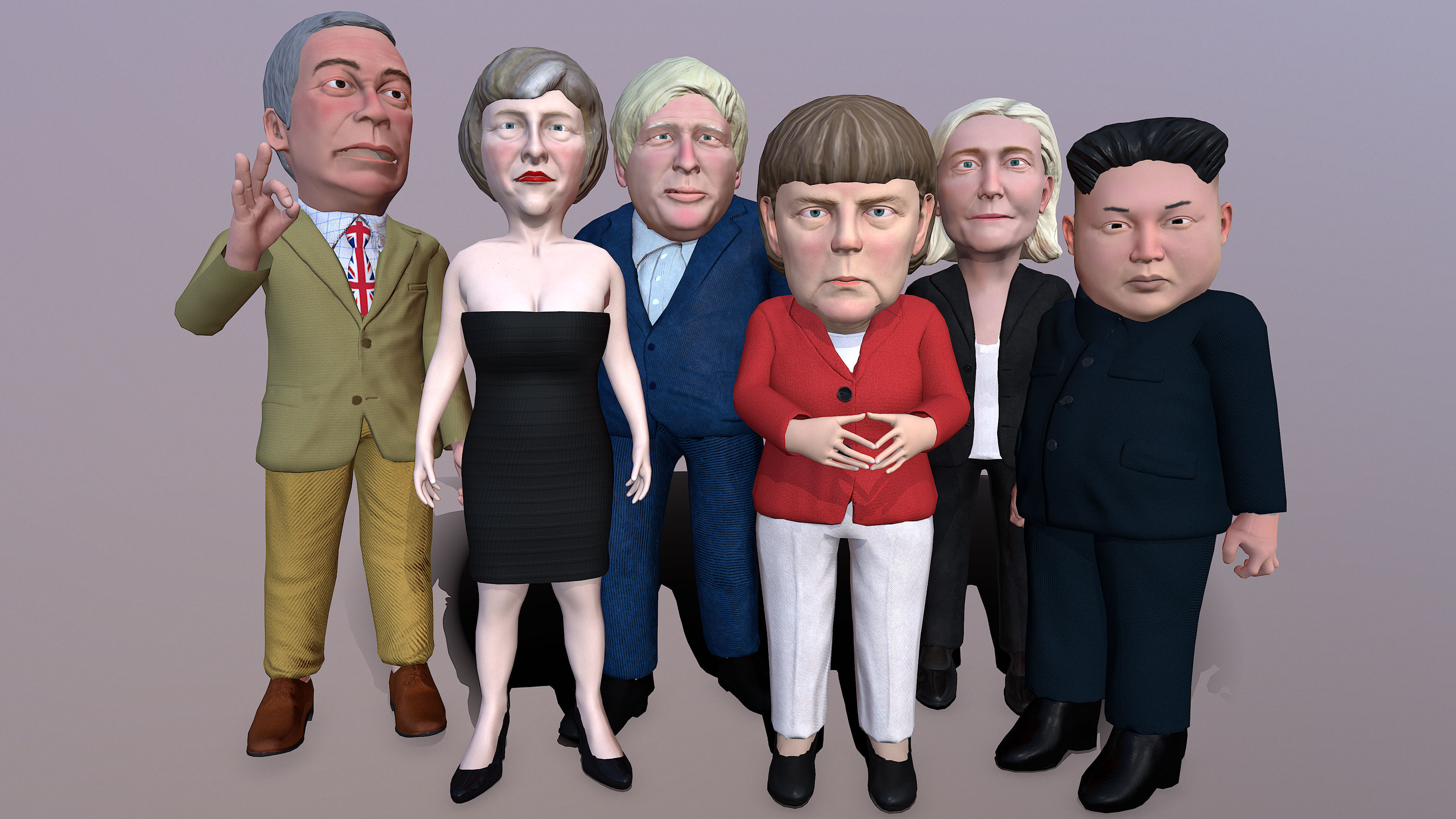 Politicians mega pack Low-poly 3D model_12
