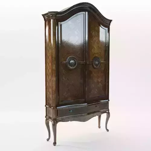Baroque cupboard - Germany 1760 3D model