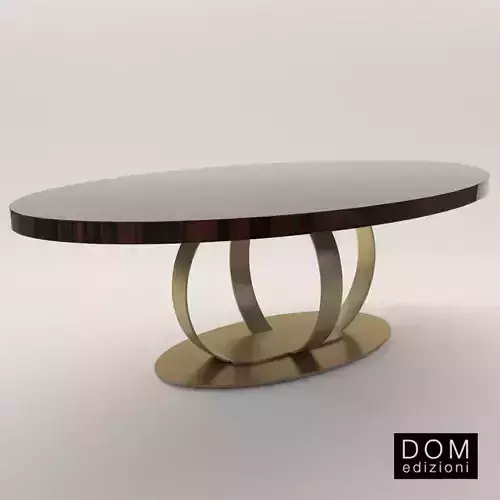 Elliptic dinner table Andrew -  -Dom Edizioni