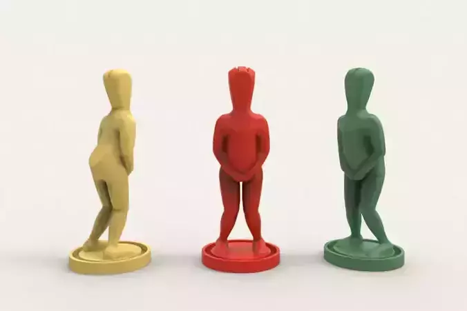 Earphone Holder - Dropped Pants 3D print model