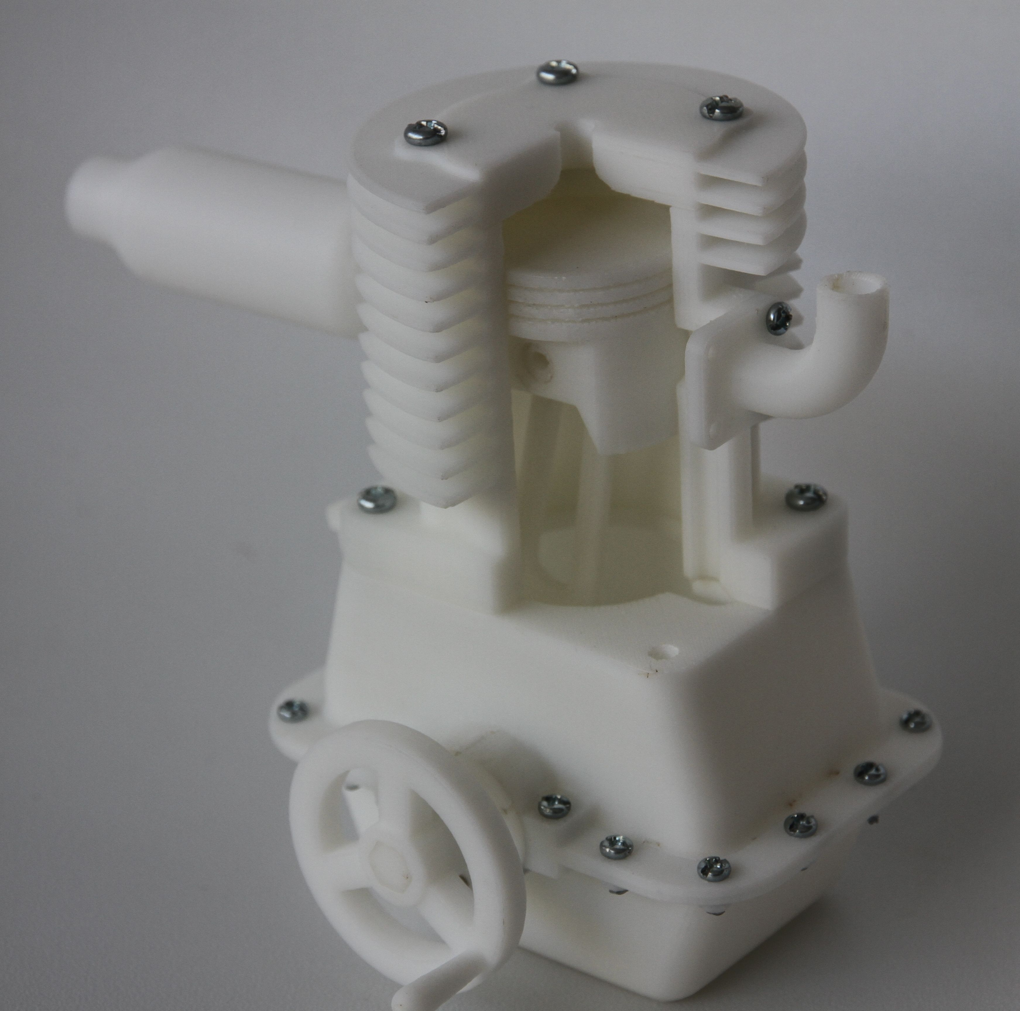 Single cylinder Engine 3D print model_3