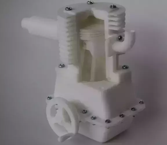 Single cylinder Engine 3D print model