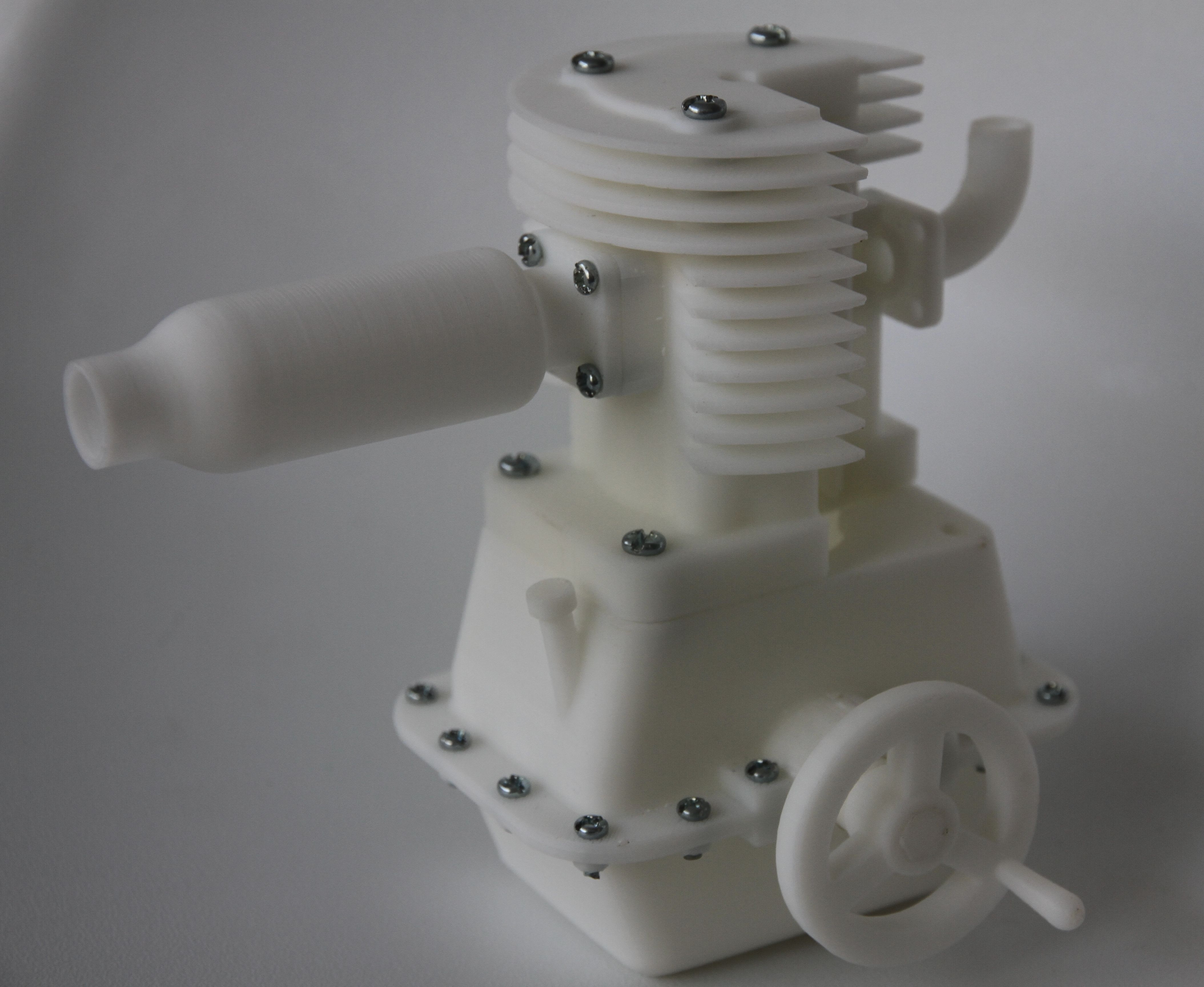 Single cylinder Engine 3D print model_1