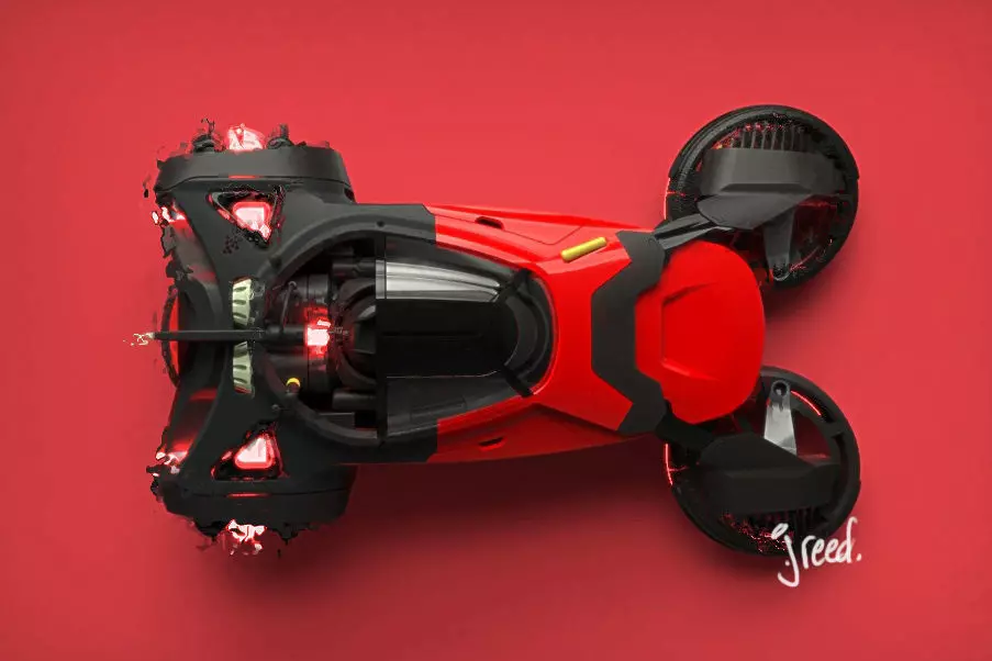 Hover Car 3D model_0