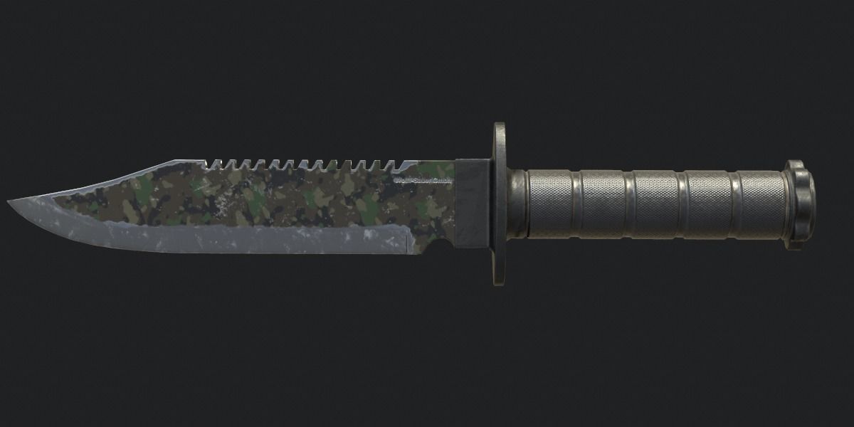 Melee Weapons Pack for Games Low-poly 3D model_3