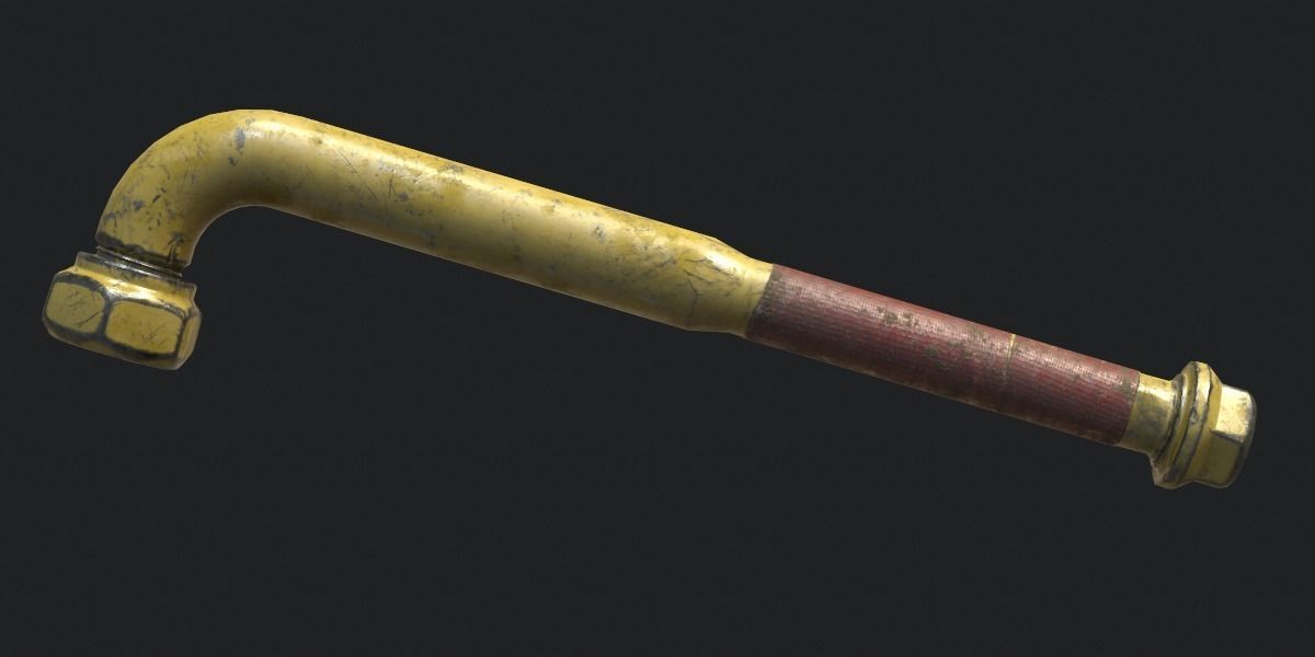 Melee Weapons Pack for Games Low-poly 3D model_5