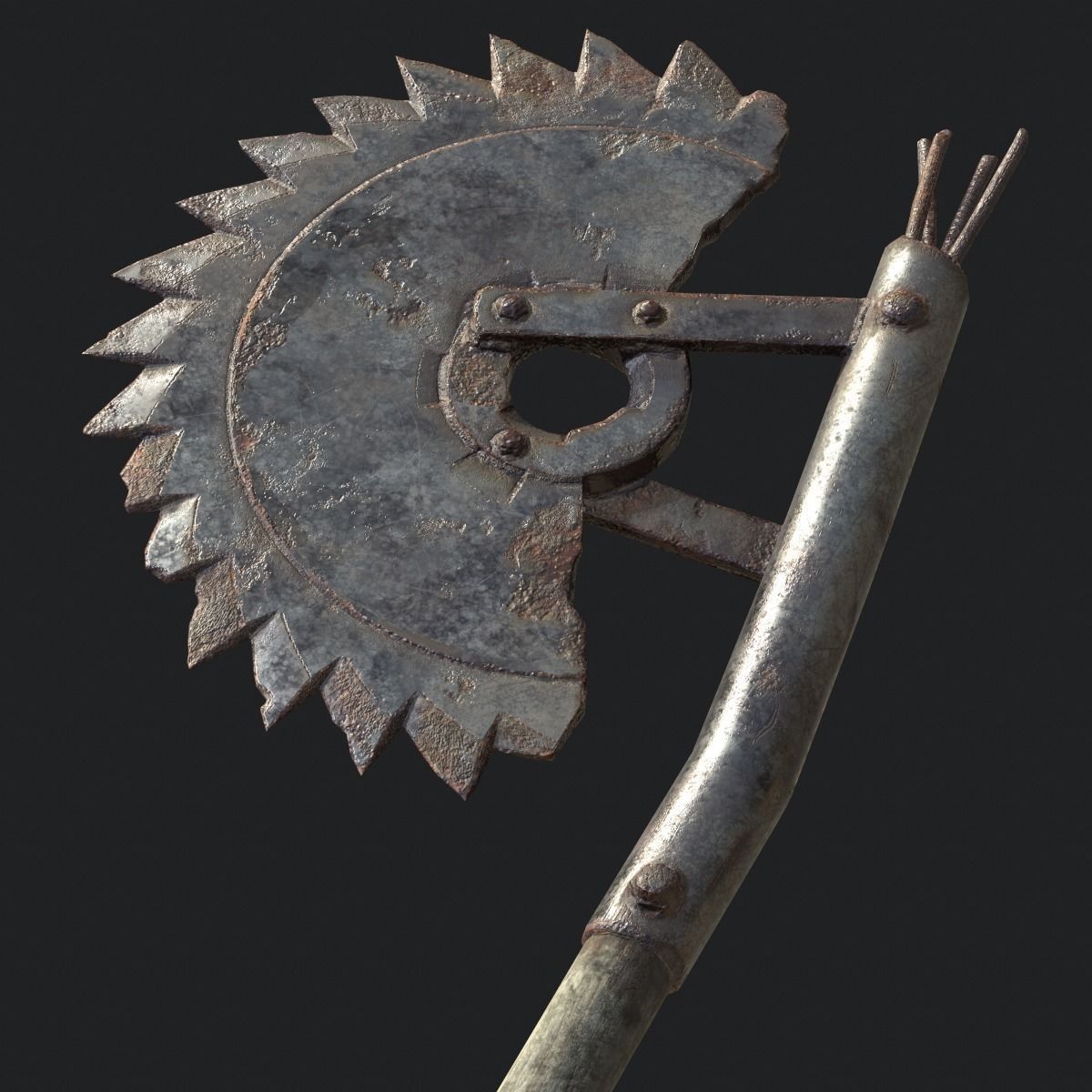 Melee Weapons Pack for Games Low-poly 3D model_7