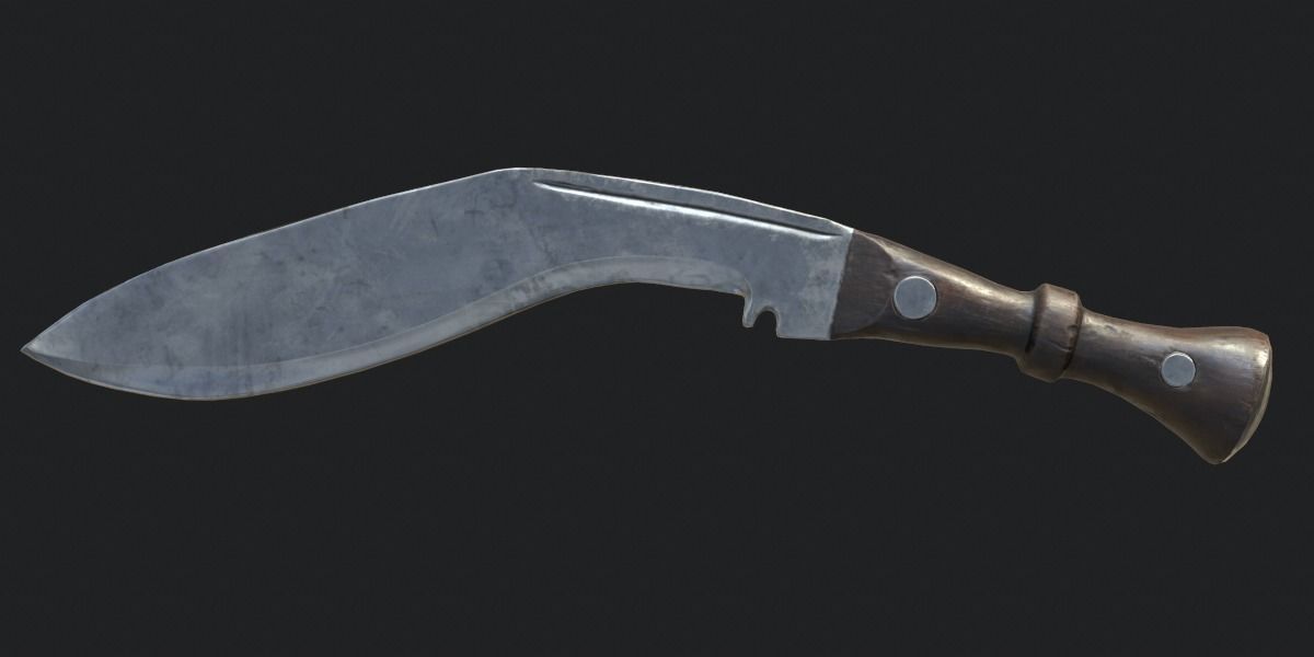 Melee Weapons Pack for Games Low-poly 3D model_6